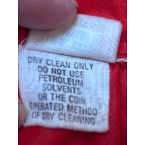 Blassport Women's Size 10 Red Satin Inspired Mid-Calf Skirt - Picture 3 of 6